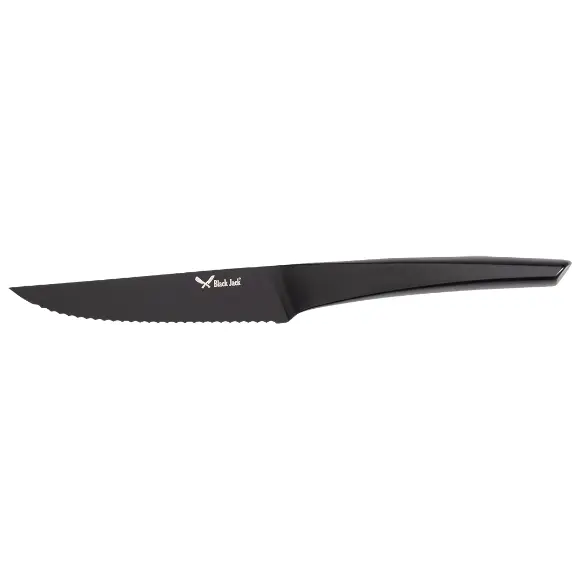 Mittleres schwarzes Allzweckmesser mit schmaler Klinge Mittleres schwarzes Allzweckmesser mit schmaler Klinge