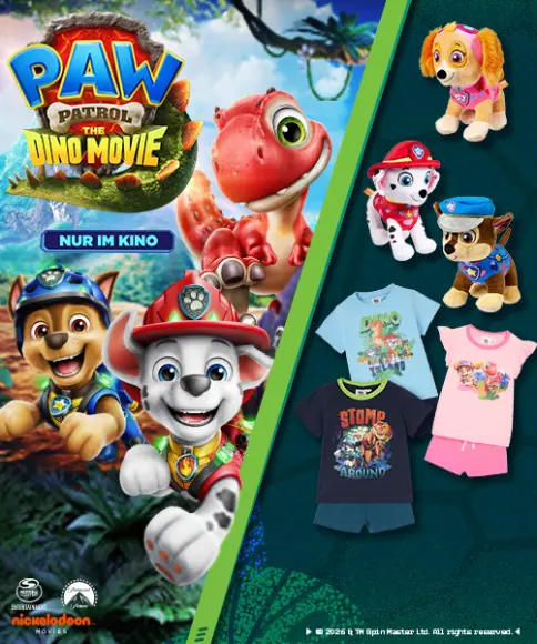 PAW Patrol Kinder T-Shirts mit beliebten Charakteren aus PAW Patrol: Dino Movie für Jungen und Mädchen