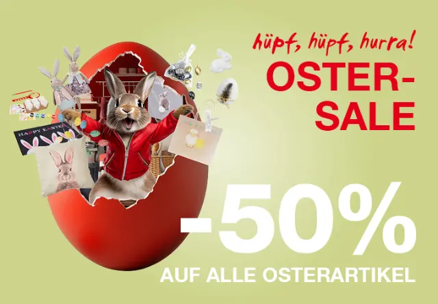 50 % Rabatt zusätzlich auf Osterdeko