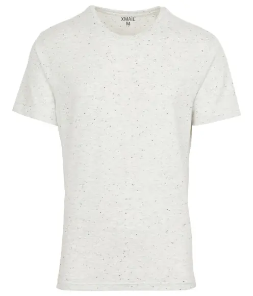 T-Shirt in Melangeoptik