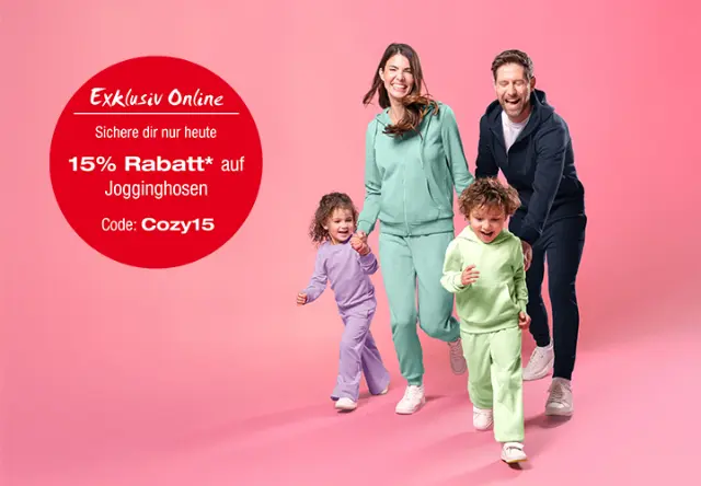 Sweatoutfits für die ganze Familie