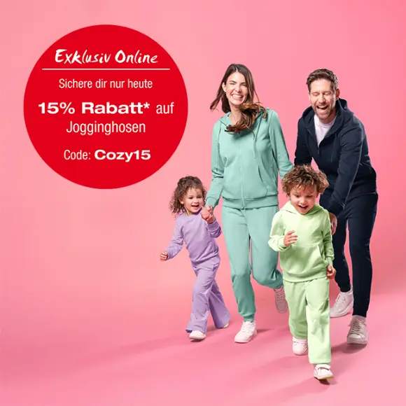 Sweatoutfits für die ganze Familie