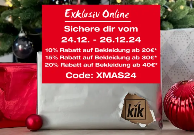 Je höher der Warenkorb, desto größer dein Rabatt auf Bekleidung!