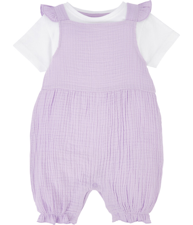 Minibaby T-Shirt + Musselin-Strampler