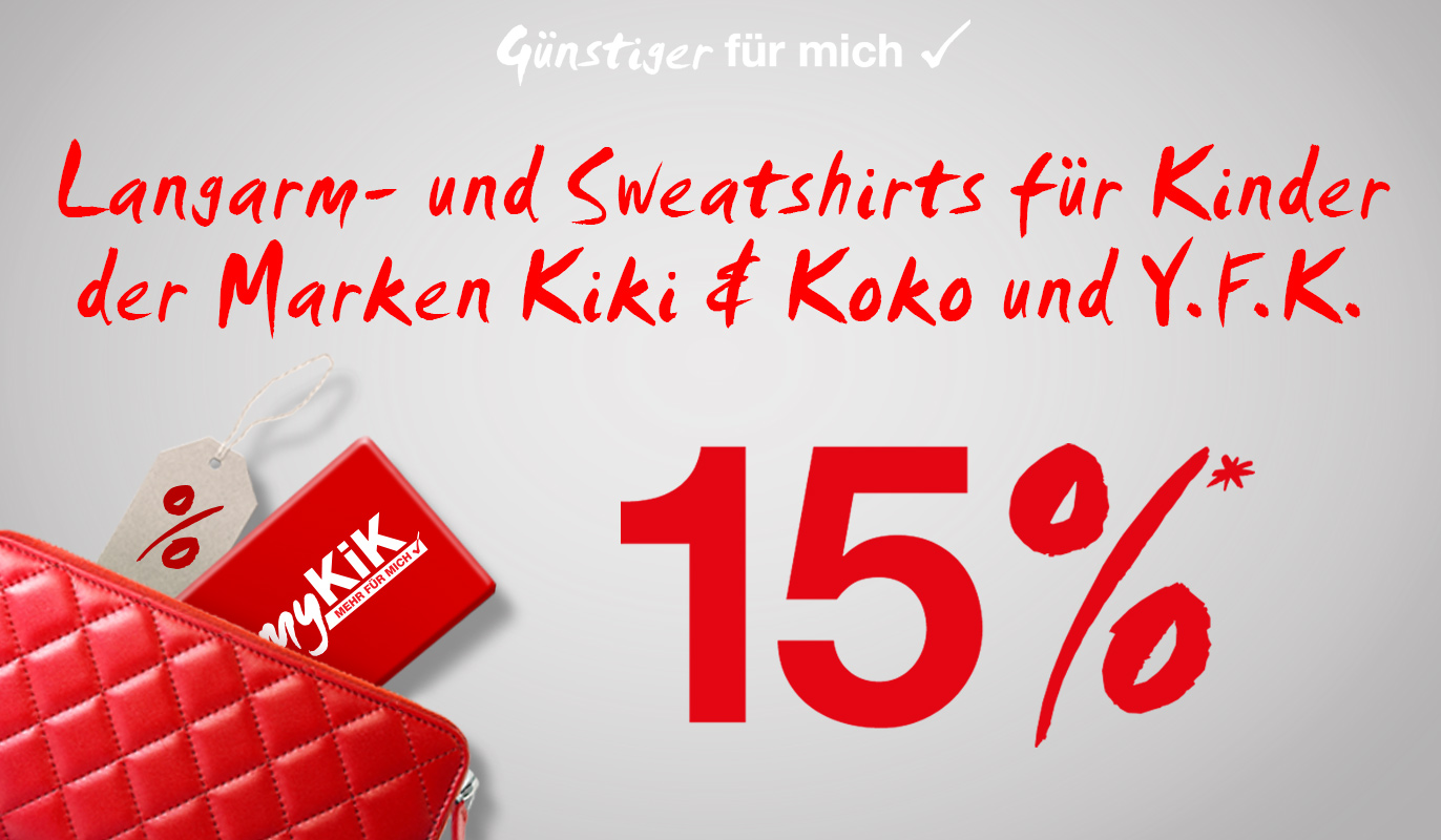 Langarm- & Sweatshirts für Kinder der Marken Kiki & Koko und Y.F.K. 